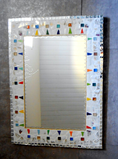 miroir mosaïque "Cocagne" 45 x 60 cm