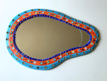 miroir décoration murale" blob pastilles miroirs" -mosaïque